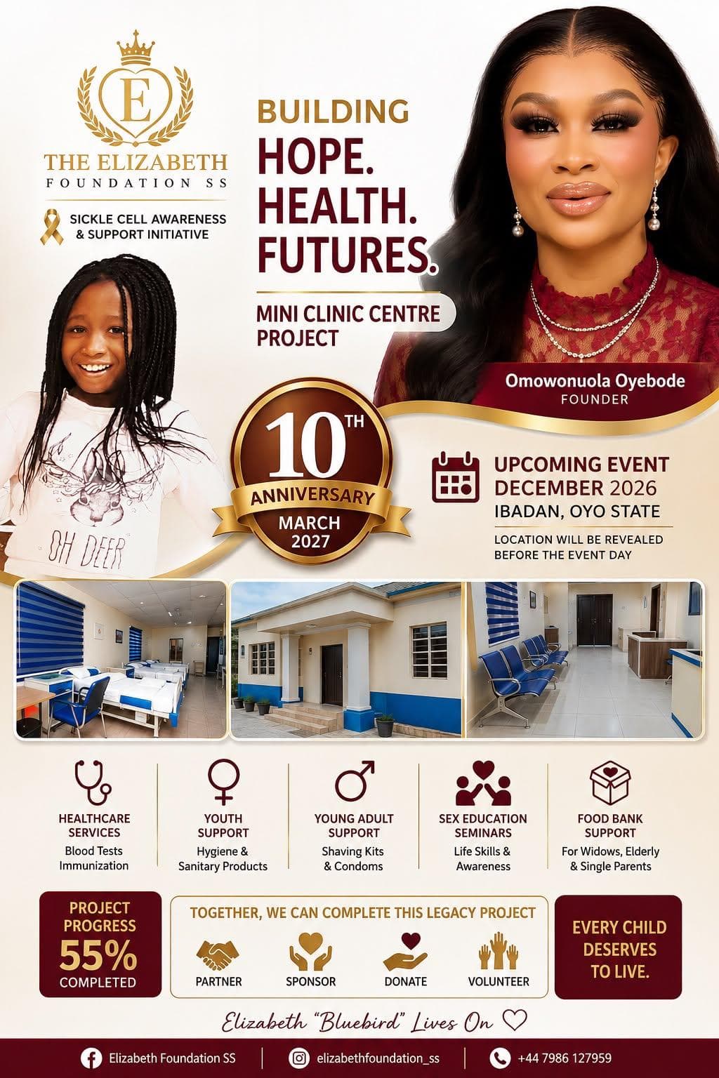 Mini Clinic Centre Project Flyer - Elizabeth Foundation SS